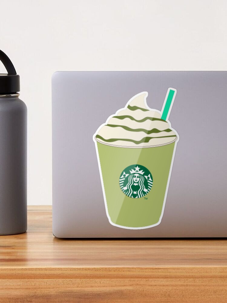 STARBUCKS ADDICT GREEN DECAL STICKER 4 LAMINATED