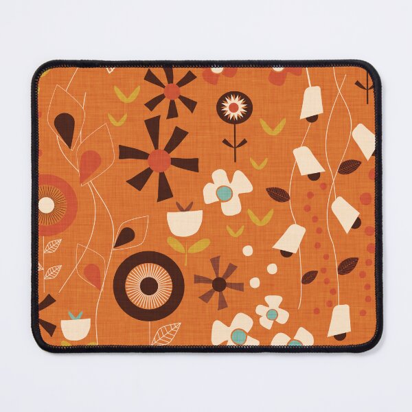Item preview, 70s Spring Floral Orange designed and sold by susycosta.