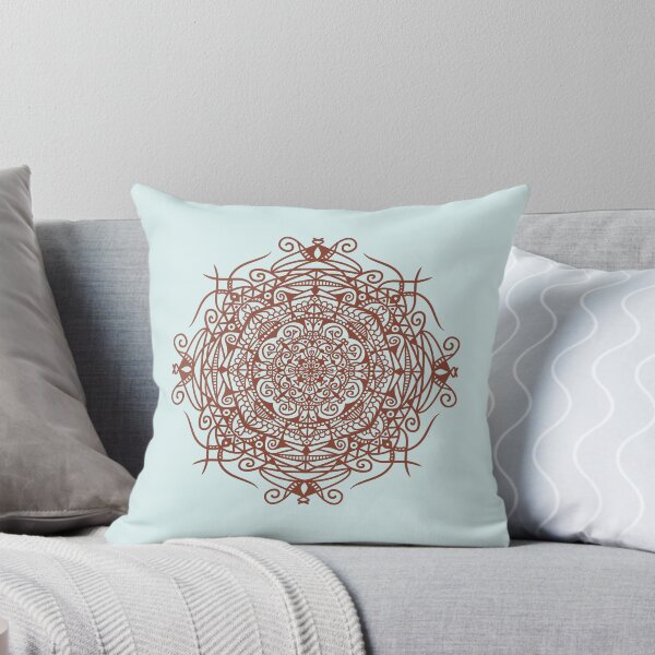 Aperçu de l'œuvre Mandala marron, menthe créée et vendue par PatternedWorld.