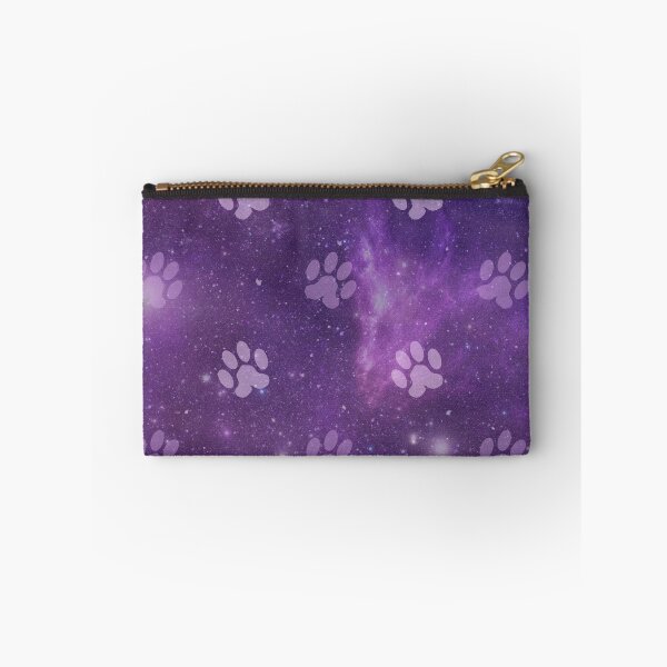 Item preview, purple galaxy pattern with dog and cat paw print designed and sold by Beeroclock.