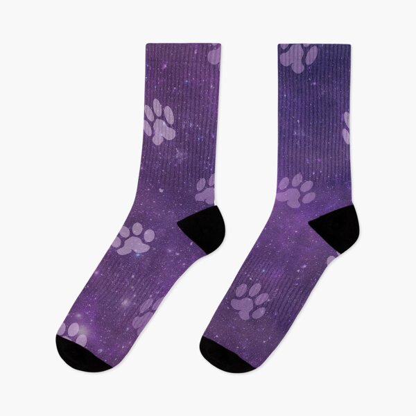 Item preview, purple galaxy pattern with dog and cat paw print designed and sold by Beeroclock.