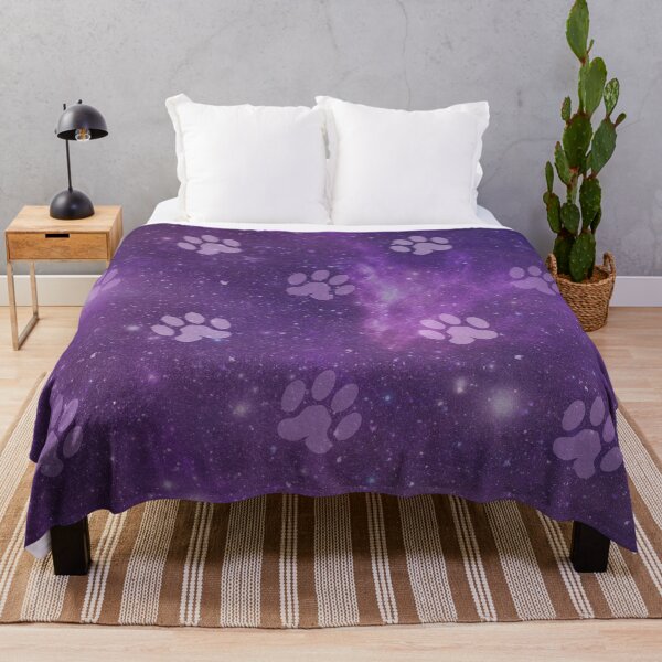 Item preview, purple galaxy pattern with dog and cat paw print designed and sold by Beeroclock.