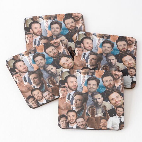 Item preview, sebastian stan and chris evans photo collage designed and sold by haxtonilnilesx.
