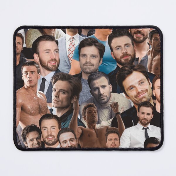 Item preview, sebastian stan and chris evans photo collage designed and sold by haxtonilnilesx.