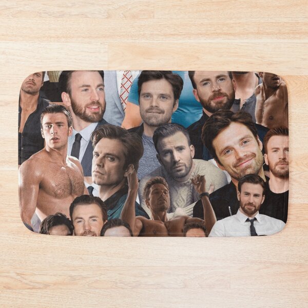 Item preview, sebastian stan and chris evans photo collage designed and sold by haxtonilnilesx.