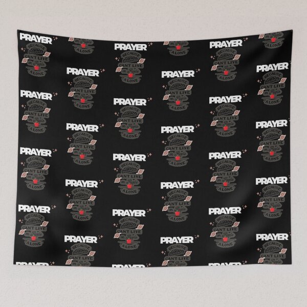 Item preview, Prayer, Because Teachers Can't Live on Apple Alone - Black and Gray designed and sold by TheReporter1.
