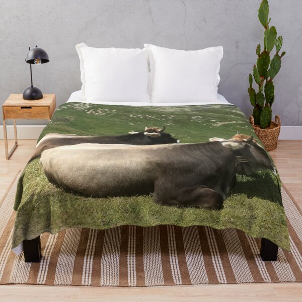 Item preview, Brown Swiss Cattle cows on an Austrian mountain designed and sold by ray-designs-.
