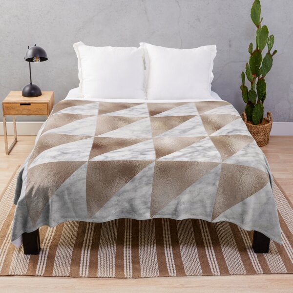 Item preview, Taupe rose geo triangular modern design designed and sold by peggieprints.