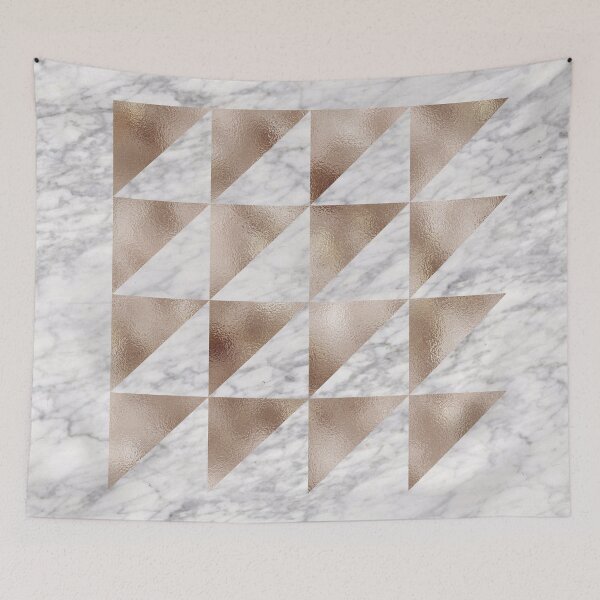 Item preview, Taupe rose geo triangular modern design designed and sold by peggieprints.