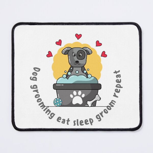 Item preview, Dog Grooming Eat Sleep Groom Repeat designed and sold by SportyDogShop.