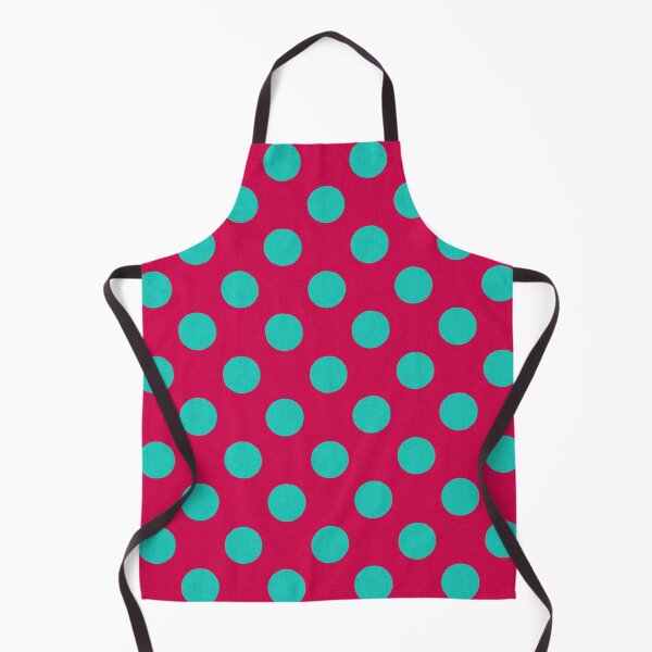 Item preview, Aqua on Red | Big Dots | Cherie's Art designed and sold by CheriesArt.