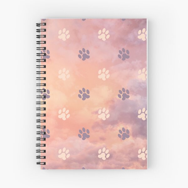Item preview, clouds in the sky pattern with dog and cat paw print designed and sold by Beeroclock.