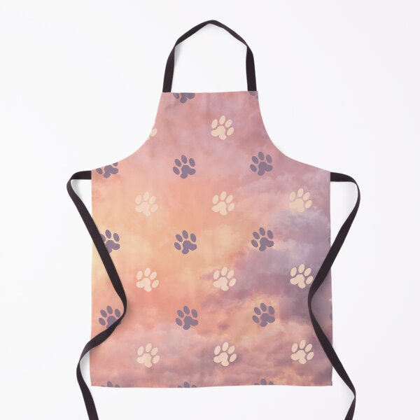 Item preview, clouds in the sky pattern with dog and cat paw print designed and sold by Beeroclock.