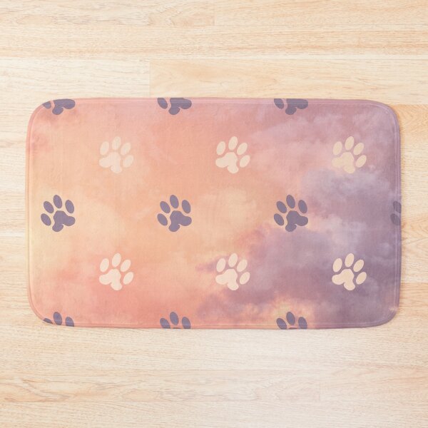 Item preview, clouds in the sky pattern with dog and cat paw print designed and sold by Beeroclock.