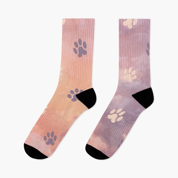 Item preview, clouds in the sky pattern with dog and cat paw print designed and sold by Beeroclock.