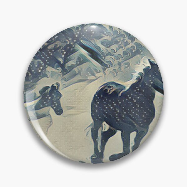 Item preview, Horses in Winter Storm designed and sold by No1Equestrian.
