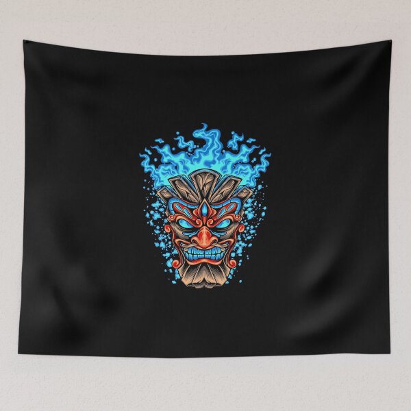 Item preview, Tiki Islander Totem Pole Tribal Statue Retro Head designed and sold by BakaOutfit.