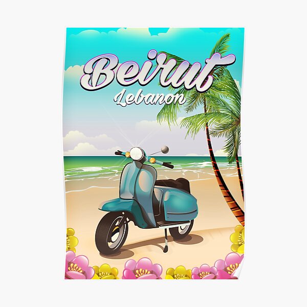 Beirut Lebanon vacation poster Poster