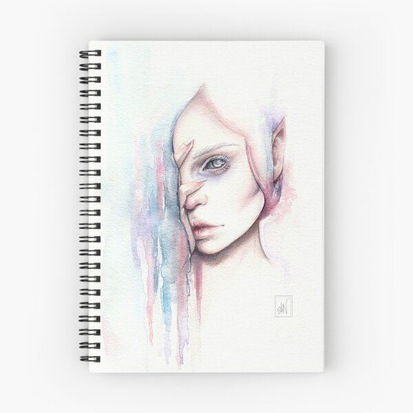 Item preview, "Alv" fantasy watercolour portrait painting designed and sold by Alicia Nilsson.