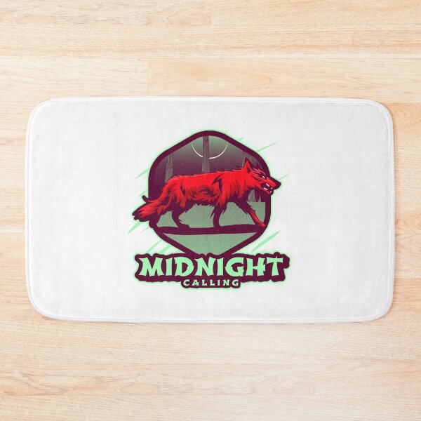 Item preview, MIDNIGHT CALLING red ghost wolf designed and sold by LargeShop.