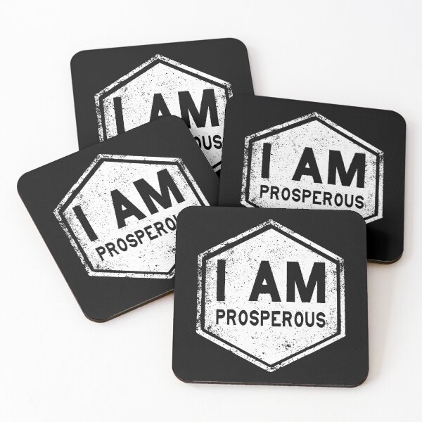 Item preview, I AM - Prosperous - Affirmation - White designed and sold by hector2ortega.