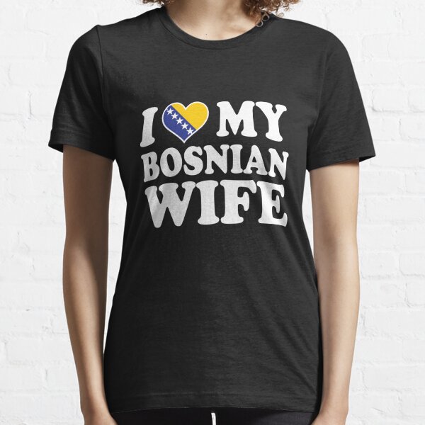 I Love Heart Bosnia Herzegovina Ladies T-Shirt 