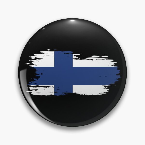 Artikelvorschau, Finnland - Nationalfahne, Pinseleffekt entworfen und verkauft von Mohja-Design.