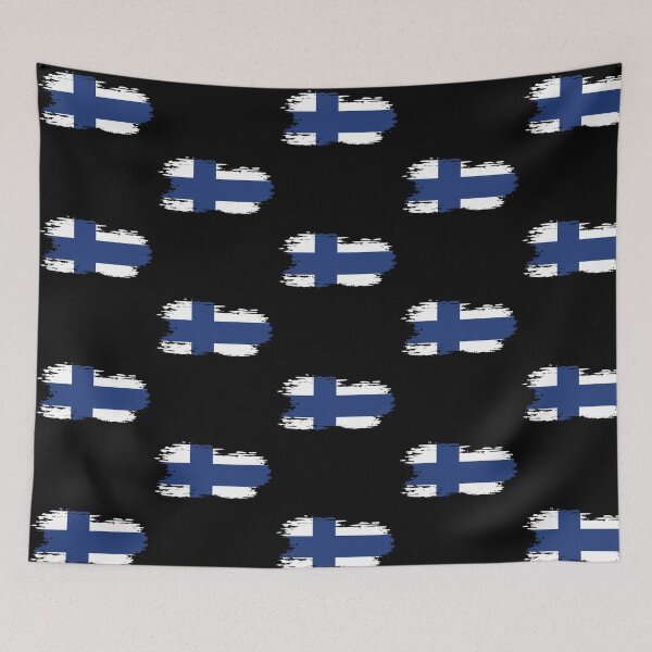 Item preview, Finland - national flag, brush effect designed and sold by Mohja-Design.