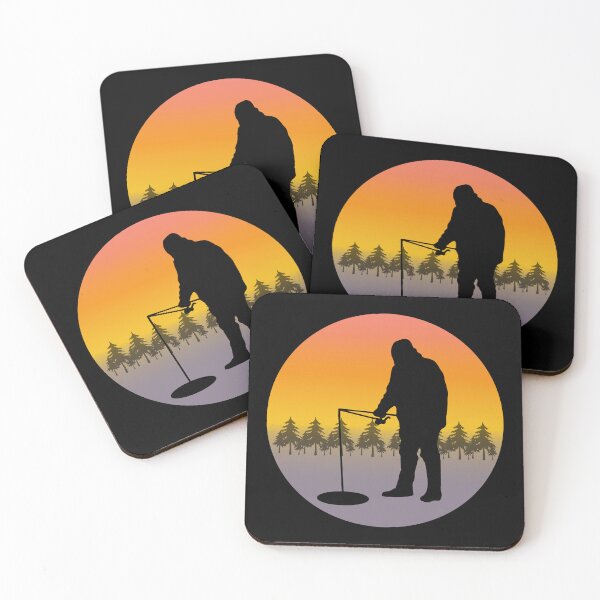 Item preview, Ice Fishing Fish Fisher Winter Camping Nature designed and sold by CuteDesigns1.