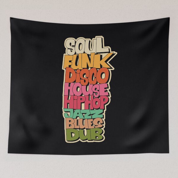 Item preview, Soul Funk Disco House. Funky music genre design. pastel colors. designed and sold by Boogosh.
