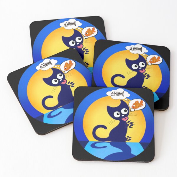 Item preview, Halloween Cat and Fish designed and sold by Artistic Mind.