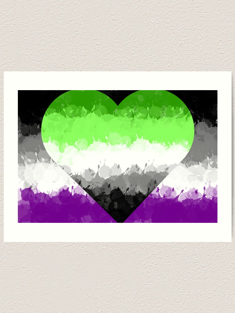 Lgbtq Asexualaromantic Pride Flag Art Print For Sale By 