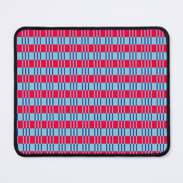 Item preview, Striped basket pattern red and blue country style designed and sold by Anna Lemos.