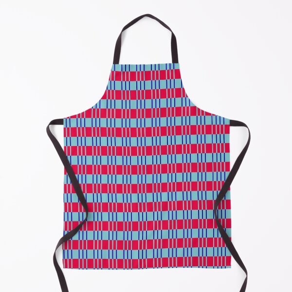 Item preview, Striped basket pattern red and blue country style designed and sold by Anna Lemos.