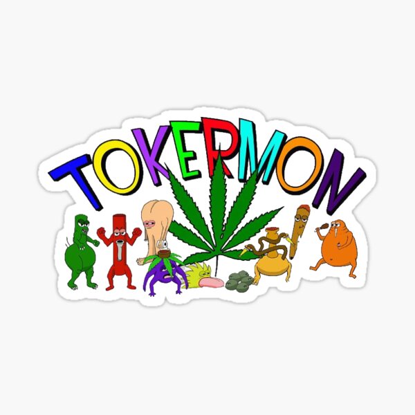 Pokemon Weed Stickers for Sale