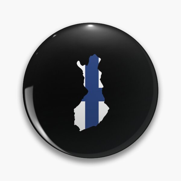 Artikelvorschau, Finnland - Landesgrenze in Nationalfahne entworfen und verkauft von Mohja-Design.