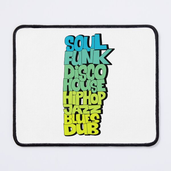 Item preview, Soul Funk Disco House. Funky music genre design. shades of blue. designed and sold by Boogosh.