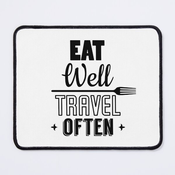 Item preview, Eat Well Travel Often, Vintage Typography print with Quote. designed and sold by Gomolach.