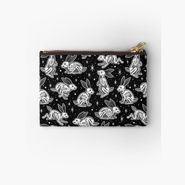Item preview, Rabbit Skeletons Gray on Black designed and sold by Paisley Yazel.