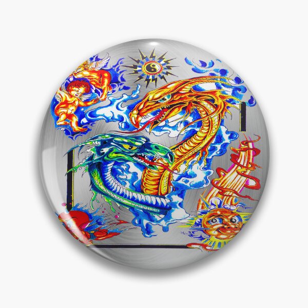 Item preview, fwc 0219 tatoo Magician dragon designed and sold by fred chiea.