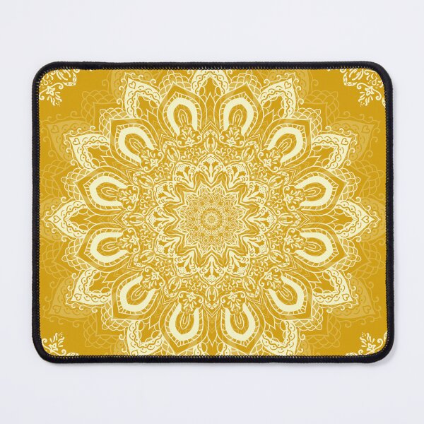 Item preview, Boho Mustard Yellow Mandala Flower designed and sold by Eng-Sun.
