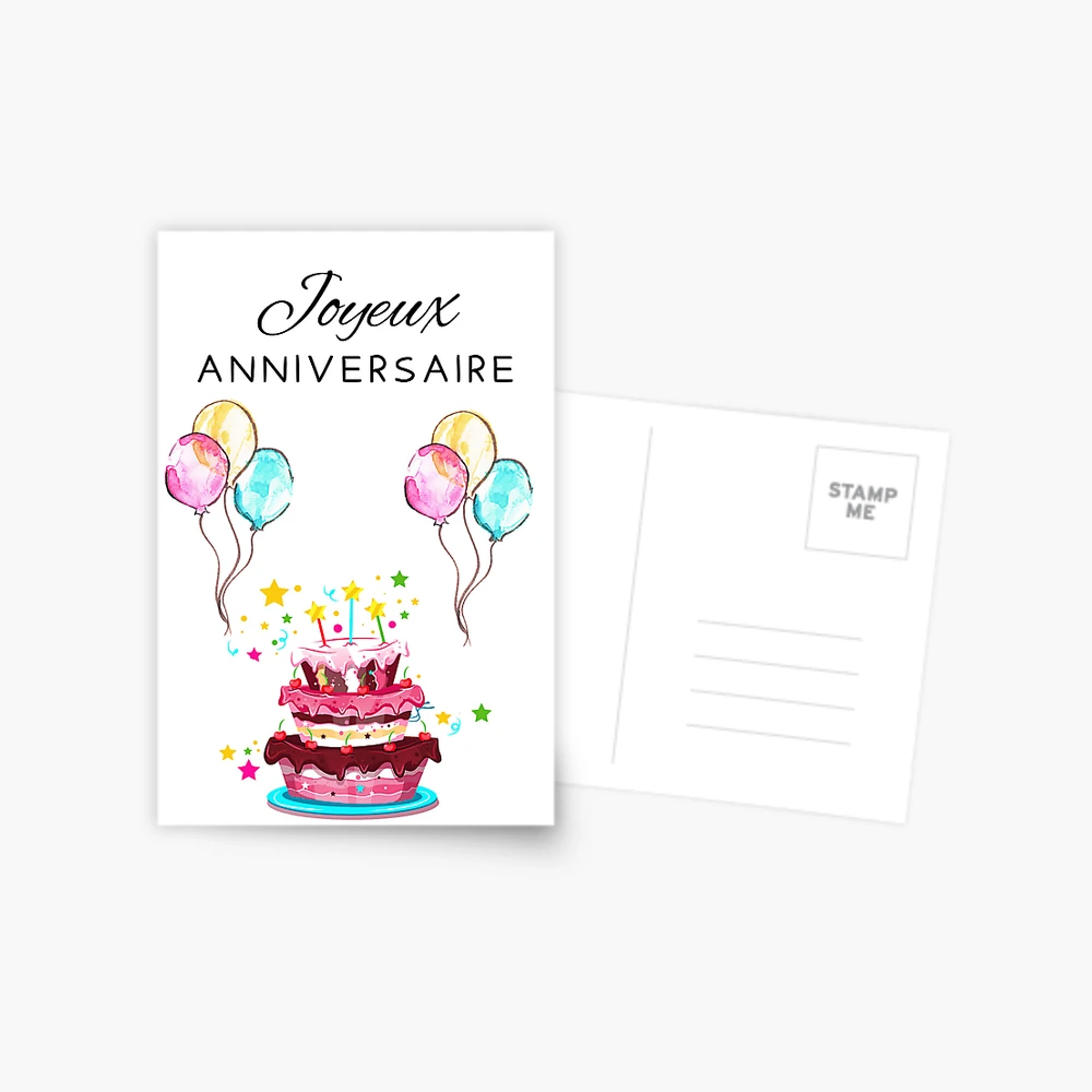 値下げ★JE VOUS SOUHAITE UN BON ANNIVERSAIRE fposter,medium,wall_texture,