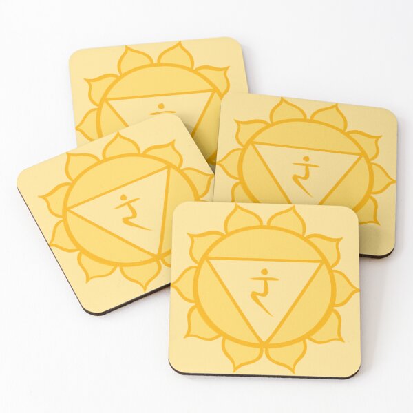 Item preview, Yellow/Solar Plexus/Manipura Chakra pillow, coasters, stickers, etc.  designed and sold by Succucrazy.