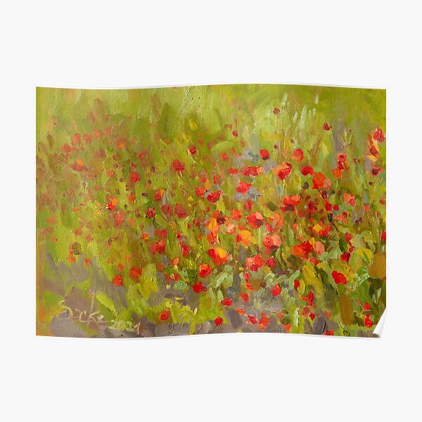 Field of Poppies Poster