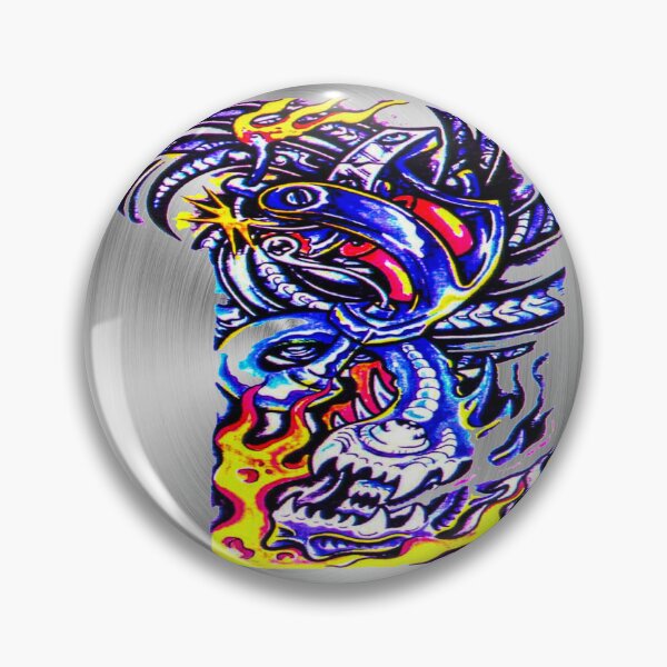 Item preview, fwc 0215 tatoo Magician demon dragon designed and sold by fred chiea.