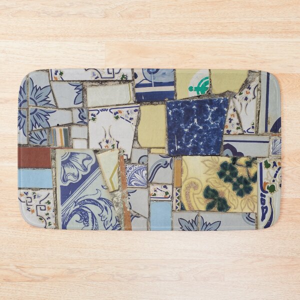 Item preview, Broken decorative ceramic tiles patchwork designed and sold by Anna Lemos.
