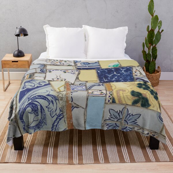 Item preview, Broken decorative ceramic tiles patchwork designed and sold by Anna Lemos.