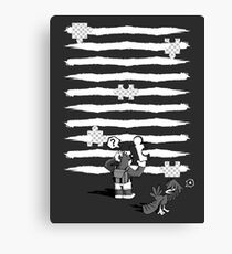 Banjo-Kazooie Puzzle Stripes Canvas Print