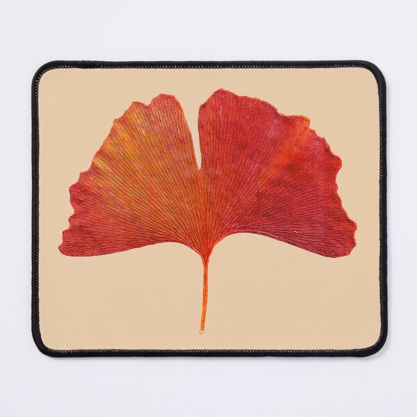 Item preview, Red Orange Ginkgo Biloba Fall Autumn Leaf  designed and sold by badlydrawnbabe.