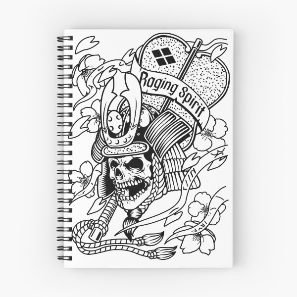 Item preview, skull Samurai raging spirit designed and sold by Maoklee.